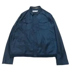 【美品】ZARA ネイビー ナイロンジャケット Lサイズ