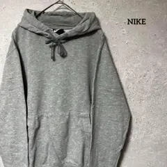 NIKE ナイキ 希少 パーカー 総柄 刺繍ロゴ 染み込み プルオーバー S