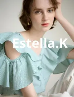 estella.k♡ブラウス Estella.K ブラウス シャツ Cold Shoulder Blouse コールドショルダー