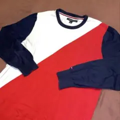 TOMMY HILFIGER トミーヒルフィガー 薄手 セーター　ニット トリコのサムネイル