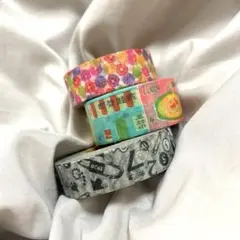 【廃盤あり】マスキングテープ　3個セット　カモ井