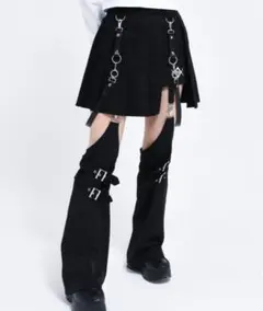 新品未使用 NANA×HARE カットオフデザインミニスカート ブラック