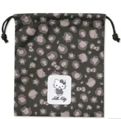 ヒョウ柄　ハローキティ 巾着袋　アベイル