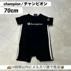 【美品】 champion ロンパース カバーオール 70cmのサムネイル
