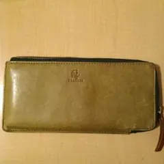 kissora 長財布 L字ファスナー オリーブのサムネイル