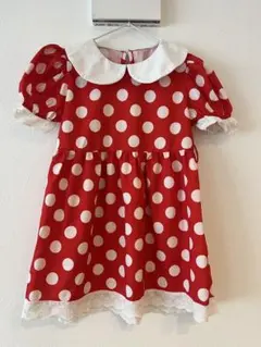 ミニーちゃん　ワンピース　水玉模様 ワンピース 100センチ　120センチ