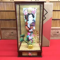 オルゴール付き羽子板 飾り ガラスケース入り 伝統工芸品 - メルカリ