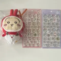 【匿名配送】うさぎ ボンボンドロップシール 古本屋 モモンガ 3点セット