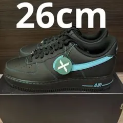 Nike Air Force 1 Lowブラックティファニー26cm鑑定済正規品