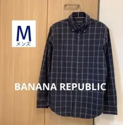 BANANA REPUBLIC シャツ　チェック　長袖　薄手