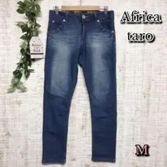 【Africa taro】アフリカタロウ パンツ M デニム ストレート ブルーのサムネイル