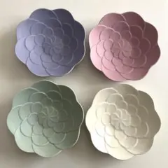 よしざわ窯】コサージュのお鉢 大 3色セット（ホワイト・シトロン
