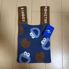 【新品・未使用】セサミストリート　クッキーモンスター　ニットバッグ