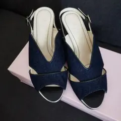 DIANA デニム サンダル 24.0cmのサムネイル