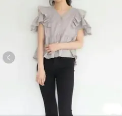 GRL♡フリル袖トップス