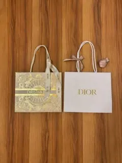 DIOR ショッパー 2枚セット リボン付き