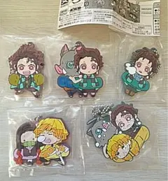 鬼滅の刃　竈門炭治郎　我妻善逸　嘴平伊之助　キャラばんちょうこうラバーマスコット