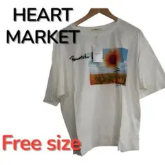【新品タグ付き】HEART MARKET レディース Tシャツ フリーサイズ 白のサムネイル