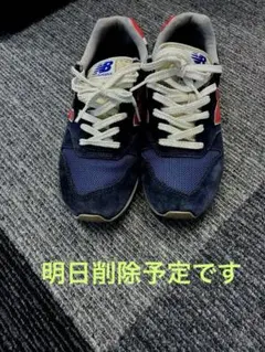 New Balance 996 ネイビー/レッド スニーカー24センチ