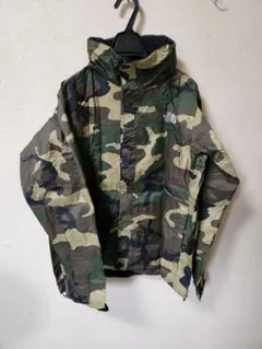 ノースフェイス　メンズM　レインパーカー上下セット　カモフラ　迷彩