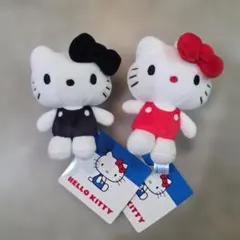 サンリオ ハローキティ マスコット カラフルVer. 赤 黒 2種セット