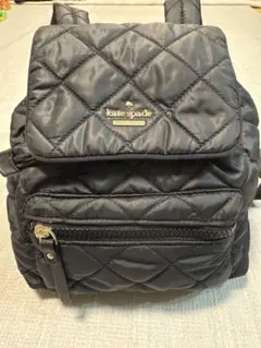 kate spade ミニリュック 黒 キルティング 12T-01044112
