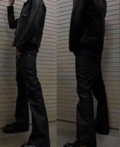 goar.archive STRAPPED OIL FLAREPANTS - メルカリ