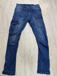 I'z Frontier アイズフロンティア デニムワークパンツ 作業着 ブルー