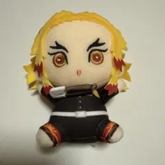 鬼滅の刃 煉獄杏寿郎 くっつき　ぬいぐるみ マスコット　プライズ　バッジ