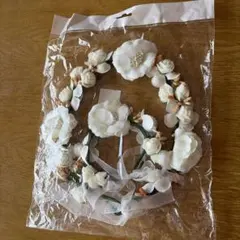 ウェディングヘッドドレス 合成花