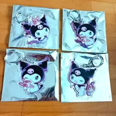 新品★マイメロディ♡クロミ×宇佐美　 立体アクリルキーホルダー４個セット