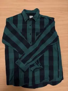 AVIREX チェックシャツ グリーン×ブラック フランネルシャツ