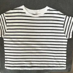 LOWRYS FARM キッズボーダー半袖Tシャツ110-120