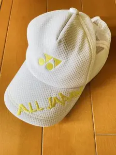 ヨネックスキャップ　白金　オールジャパン　yonex キャップ