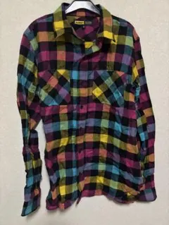 XLARGE チェック柄ネルシャツ Mサイズ