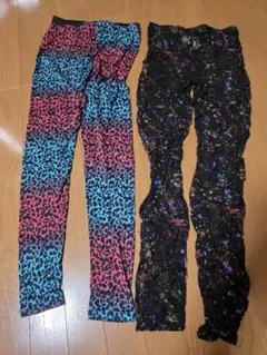 ANAP レオパード柄＆カラフルレギンスセット