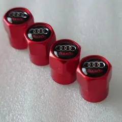 Audiエアバルブキャップ/レッド