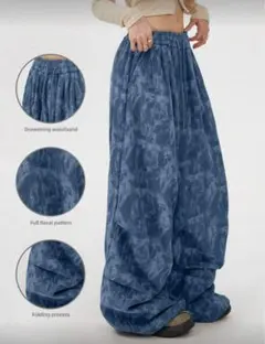 スウェットパンツ ワイドパンツ