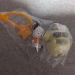 サンリオキャラクターズ ミニチュアチャーム 2個セット　ポチャッコ　プリン