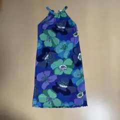 花柄 キャミワンピース ブルー系のサムネイル