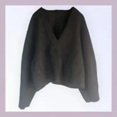 ノーカラーアウター 美品 フリーサイズ