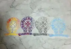 アイロンシートセット ラメシート4枚 クロム