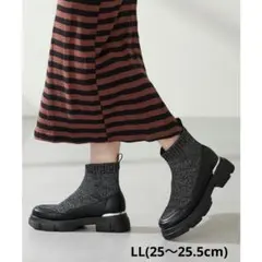 新品/未使用 オリエンタルトラフィック ニットソックスショートブーツ LL