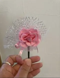 ハンドメイド　ピンクの花コサージュ　入学式　卒業式　結婚式　パーティ