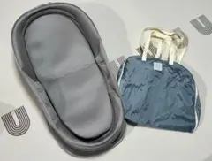 折りたたみ式ベッドインベッド グレー