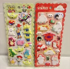 2枚セット♥︎ベイマックス♥︎トイストーリー♥︎マシュマロシール♥︎もっちり♥︎ぷっくり③