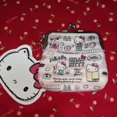 サンリオ　ハローキティがま口 コインケース ピンク