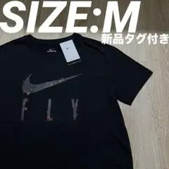 NIKE SWOOSH FIRE FLY TEE BLACK M