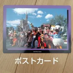 ​【希少・当時物】東京ディズニーランド ポストカード シンデレラ城 キャラ集合