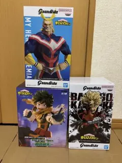 【シール付き】僕のヒーローアカデミア 3体セット オールマイト　デク　かっちゃん